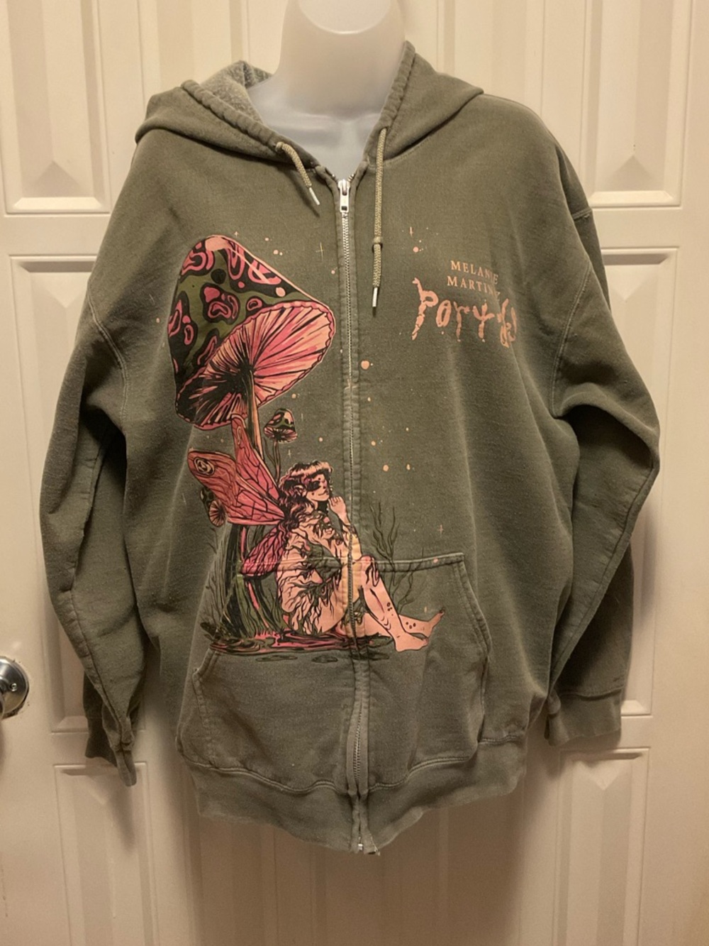 Melanie Martinez Fairie Portals Magic Mushroom‎ Full Zip Hoodie Large